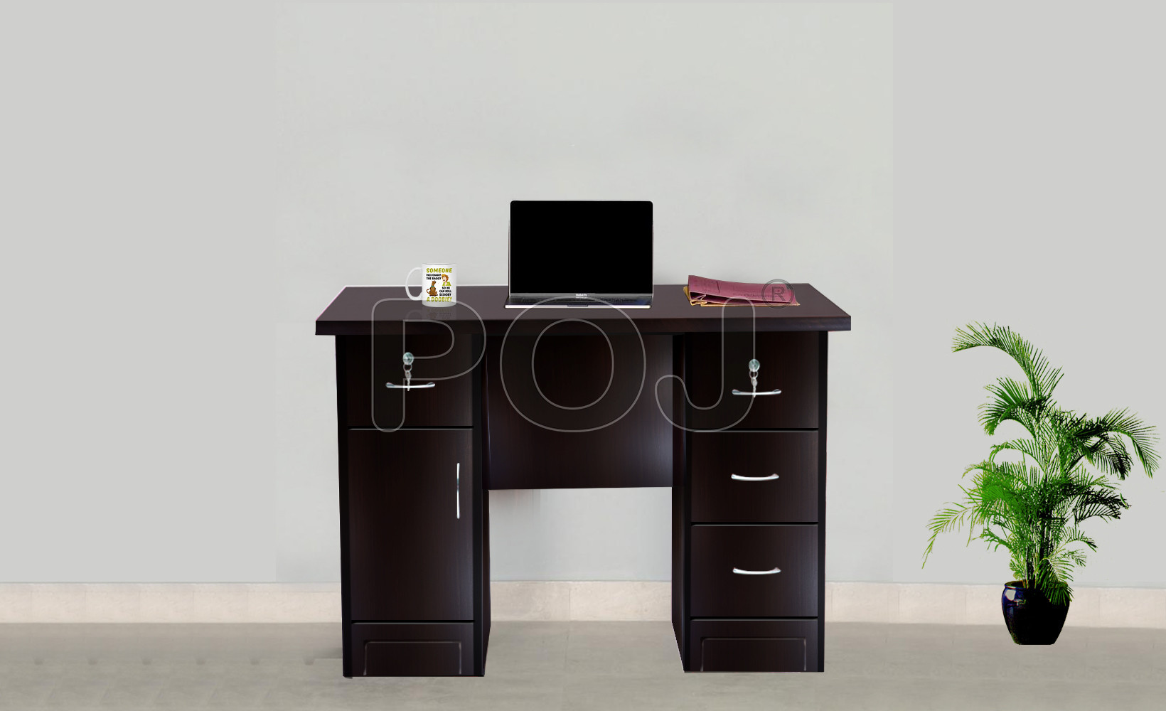 Rilo Study Table Desk with Storage Cabinet